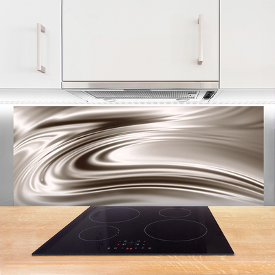 Kitchen Splashback Abstract art grey brown