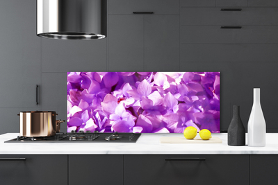 Kitchen Splashback Flowers floral pink