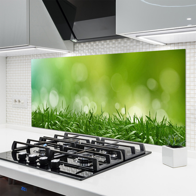 Kitchen Splashback Weed nature green