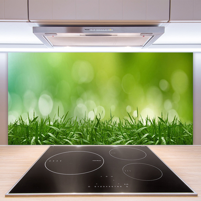 Kitchen Splashback Weed nature green