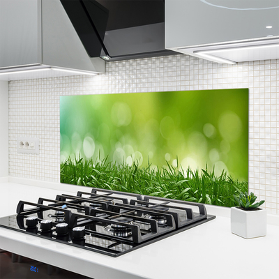 Kitchen Splashback Weed nature green