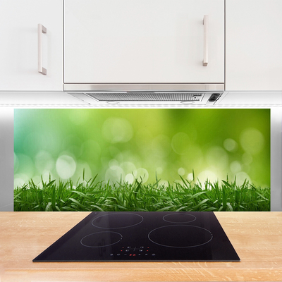 Kitchen Splashback Weed nature green