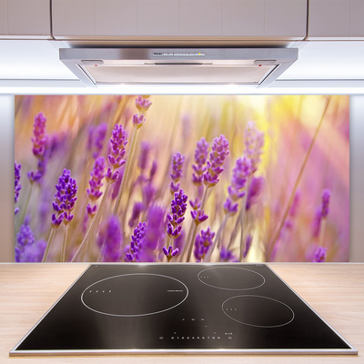 Kitchen Splashback Flowers floral pink