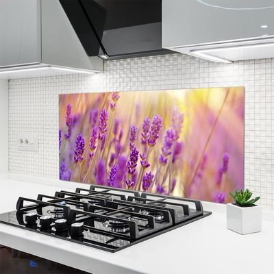 Kitchen Splashback Flowers floral pink