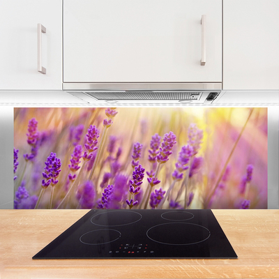 Kitchen Splashback Flowers floral pink