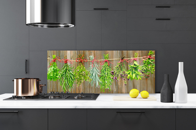 Kitchen Splashback Flowers floral green red