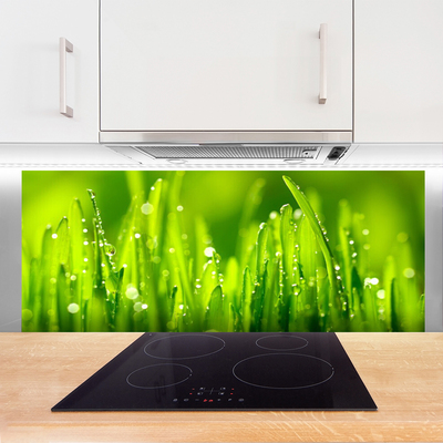 Kitchen Splashback Weed nature green