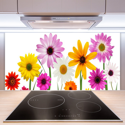 Kitchen Splashback Flowers floral multi