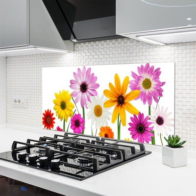 Kitchen Splashback Flowers floral multi