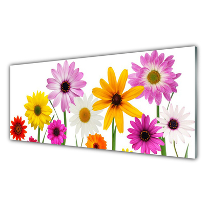 Kitchen Splashback Flowers floral multi