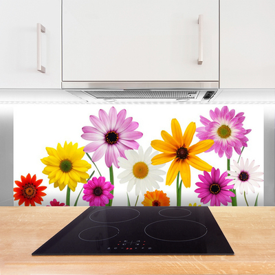 Kitchen Splashback Flowers floral multi