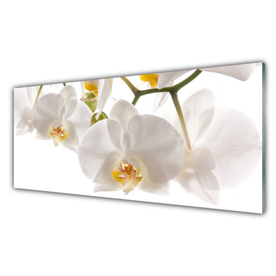 Kitchen Splashback Flowers floral white