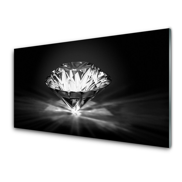 Kitchen Splashback Diamond art black