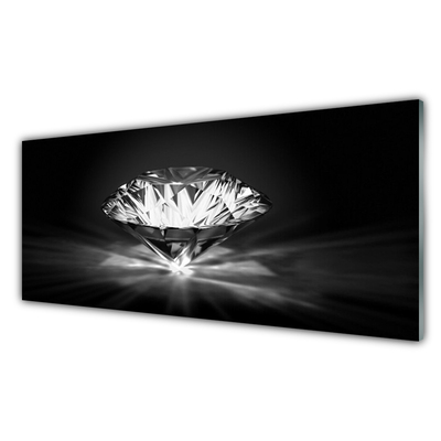 Kitchen Splashback Diamond art black