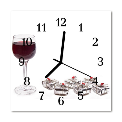 Glass Kitchen Clock Wine glass kitchen multi-coloured