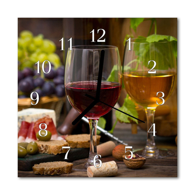 Glass Kitchen Clock Wine glass kitchen multi-coloured