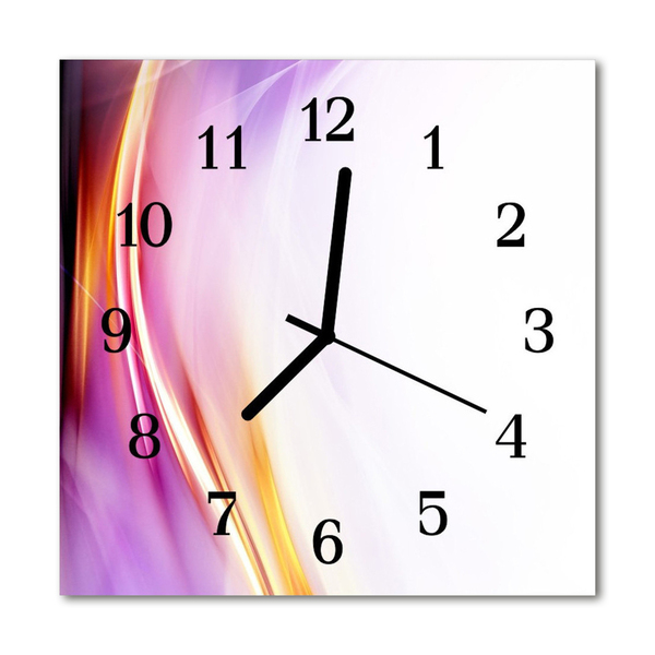 Glass Kitchen Clock Abstract art multi-coloured