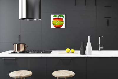 Glass Kitchen Clock Apple kitchen multi-coloured