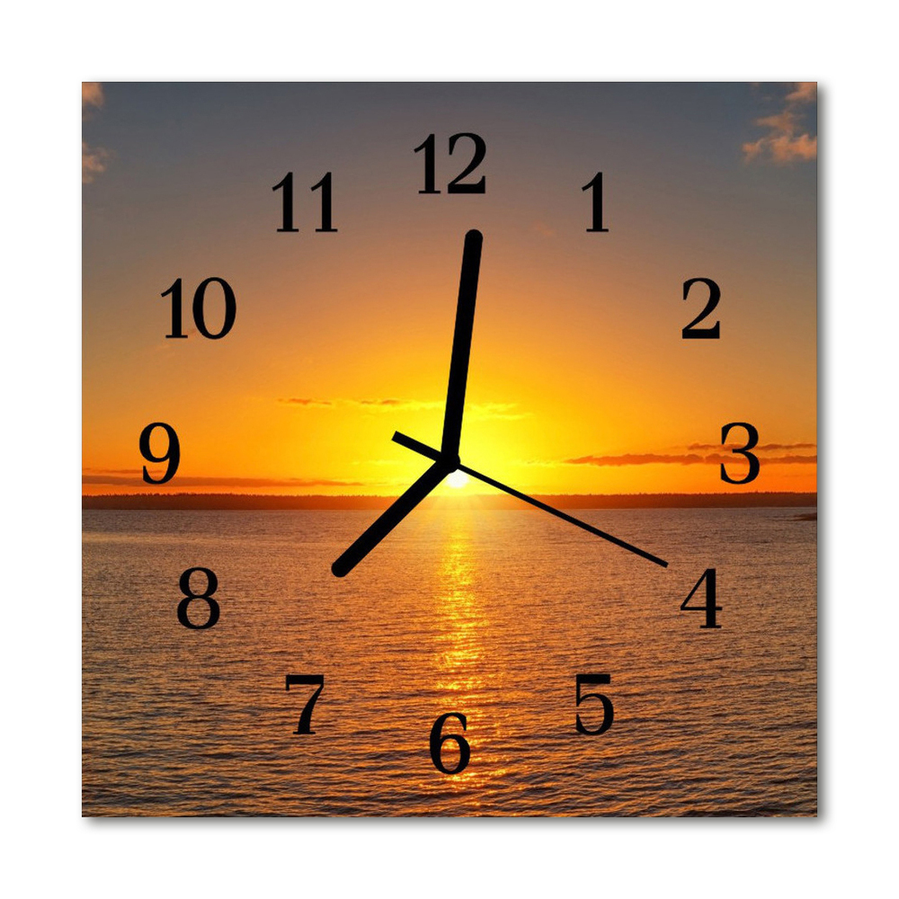 Island Sunrise Fused Glass buying Wall Clock