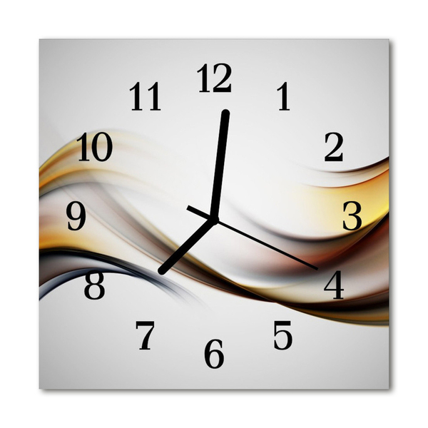 Glass Kitchen Clock Abstract abstract art multi-coloured