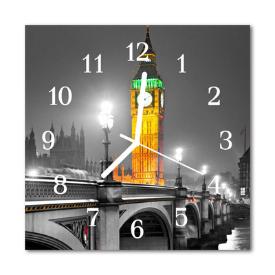 Glass Kitchen Clock Big ben big ben grey