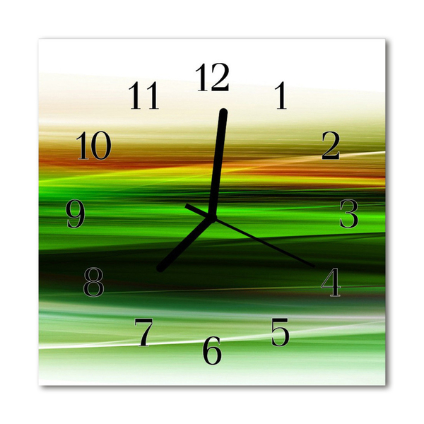 Glass Kitchen Clock Abstract art multi-coloured