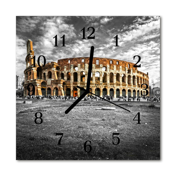 Glass Kitchen Clock Colosseum colosseum grey