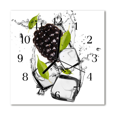 Glass Kitchen Clock Blackberry blackberry multi-coloured