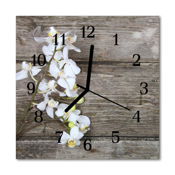 Glass Wall Clock Boards boards brown