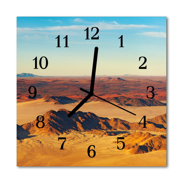 Glass Wall Clock Wilderness wilderness brown