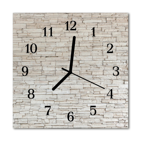 Glass Wall Clock Clinker architecture white
