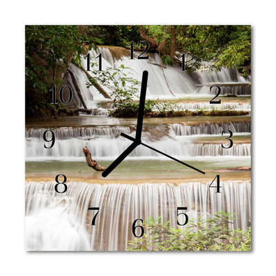 Glass Wall Clock Cascade cascade multi-coloured