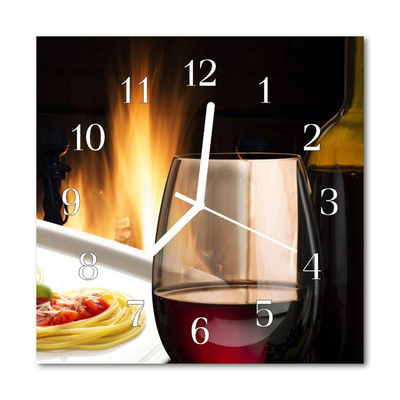 Glass Wall Clock Spaghetti spaghetti multi-coloured