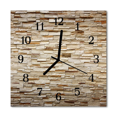 Glass Wall Clock Clinker architecture brown