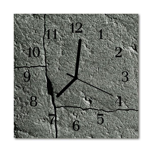 Glass Wall Clock Natural stone natural stone grey