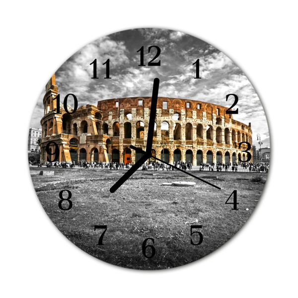 Glass Kitchen Clock Colosseum colosseum grey