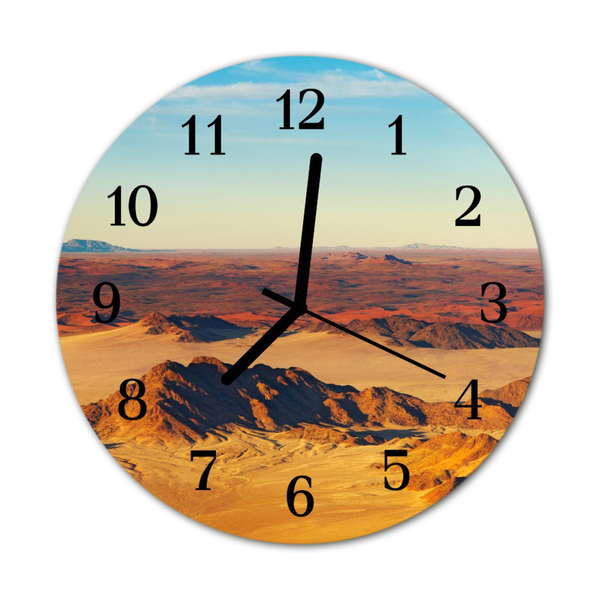 Glass Wall Clock Wilderness wilderness brown