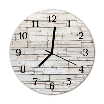 Glass Wall Clock Clinker architecture white