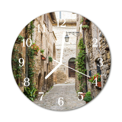 Glass Wall Clock Alley architecture brown