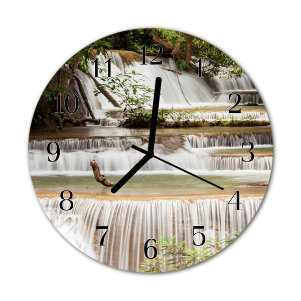 Glass Wall Clock Cascade cascade multi-coloured