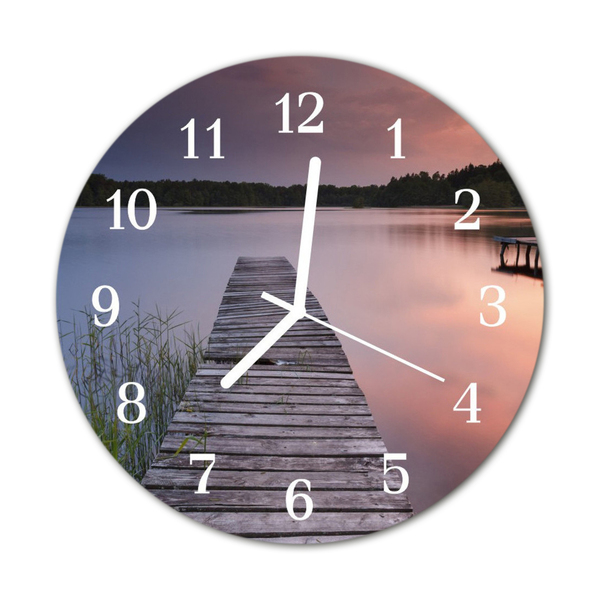 Glass Wall Clock Bridge architecture brown