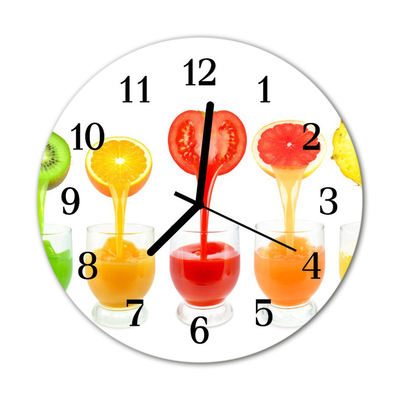 Glass Wall Clock Juice juice multi-coloured