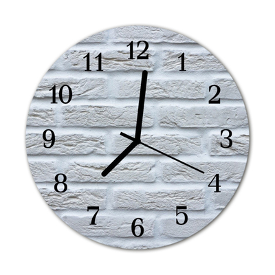 Glass Wall Clock Clinker architecture white