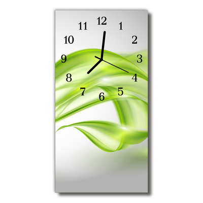 Glass Wall Clock Abstract lines
