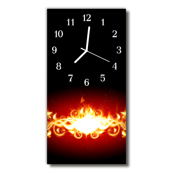 Glass Wall Clock Abstract