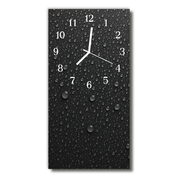 Glass Wall Clock Drops