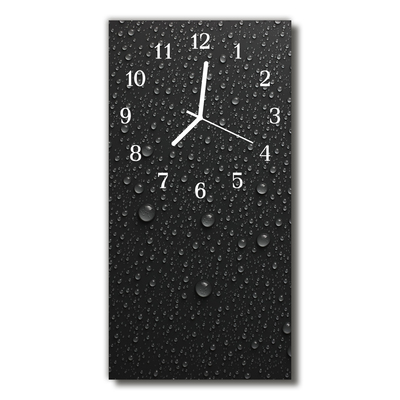 Glass Wall Clock Drops