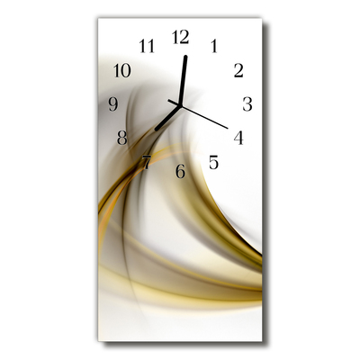 WALL CLOCK CLOCK ON GLASS abstraction modern 3591 UK