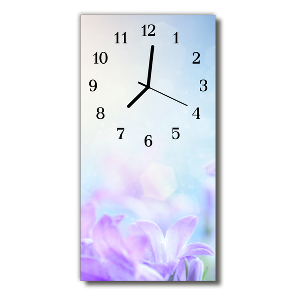 Glass Wall Clock Violet