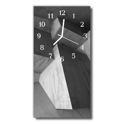 Glass Wall Clock Marble